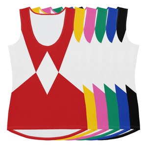 Farbenfrohes Kämpfer Cosplay Frauen Tank Top