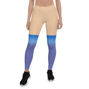Blue and Purple Gradient False Thigh High Cosplay Leggings | Women&#39;s, Plus, Kids, Youth, & Men&#39;s Sizes!