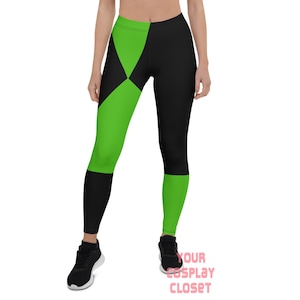 Villain Green and Black Cosplay Leggings | Women&#39;s, Kids, Youth, & Men&#39;s Sizes!