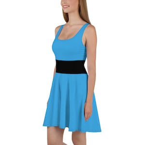 Super Sisters Blue Cosplay Skater Dress