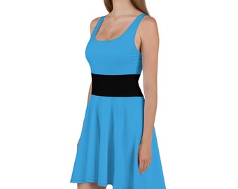 Super Sisters Blue Cosplay Skater Dress