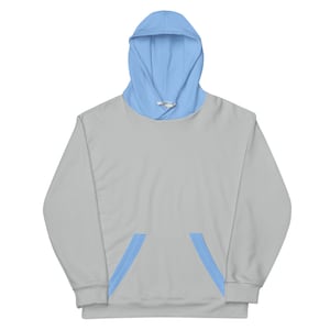 Color Block (Gray and Blue) Cosplay Unisex Hoodie