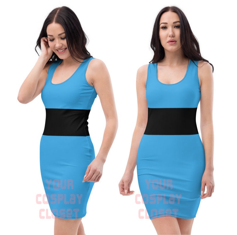 Super Sisters Blau Cosplay Kleid