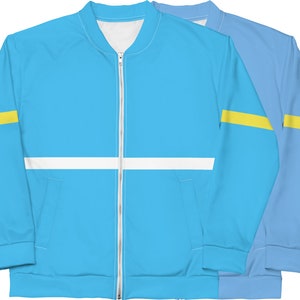 80s Inspired Strangest Blue Cosplay Bomber Jacket