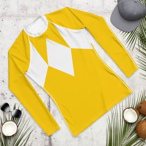 Yellow Fighter Rash Guard Shirt | ALL YELLOW SLEEVES
