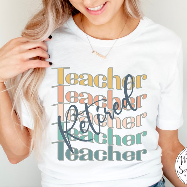 Retired Teacher - Etsy