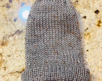 Teen Knitted Slouchy Beanie – Pompom Winter Hat