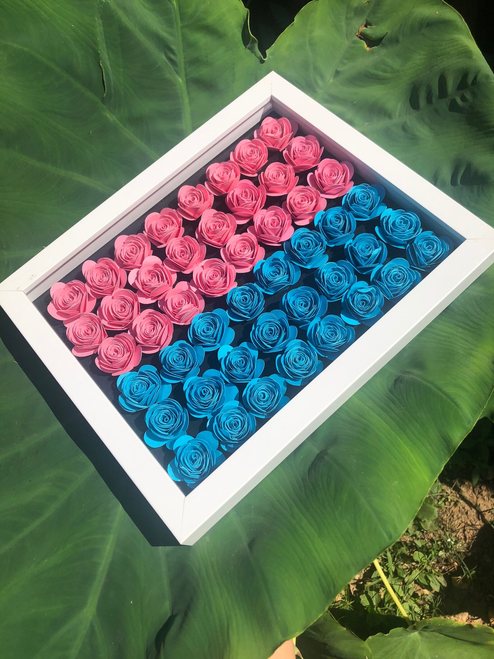 Personalized Gender Reveal Shadow Box the Perfect Present for Etsy