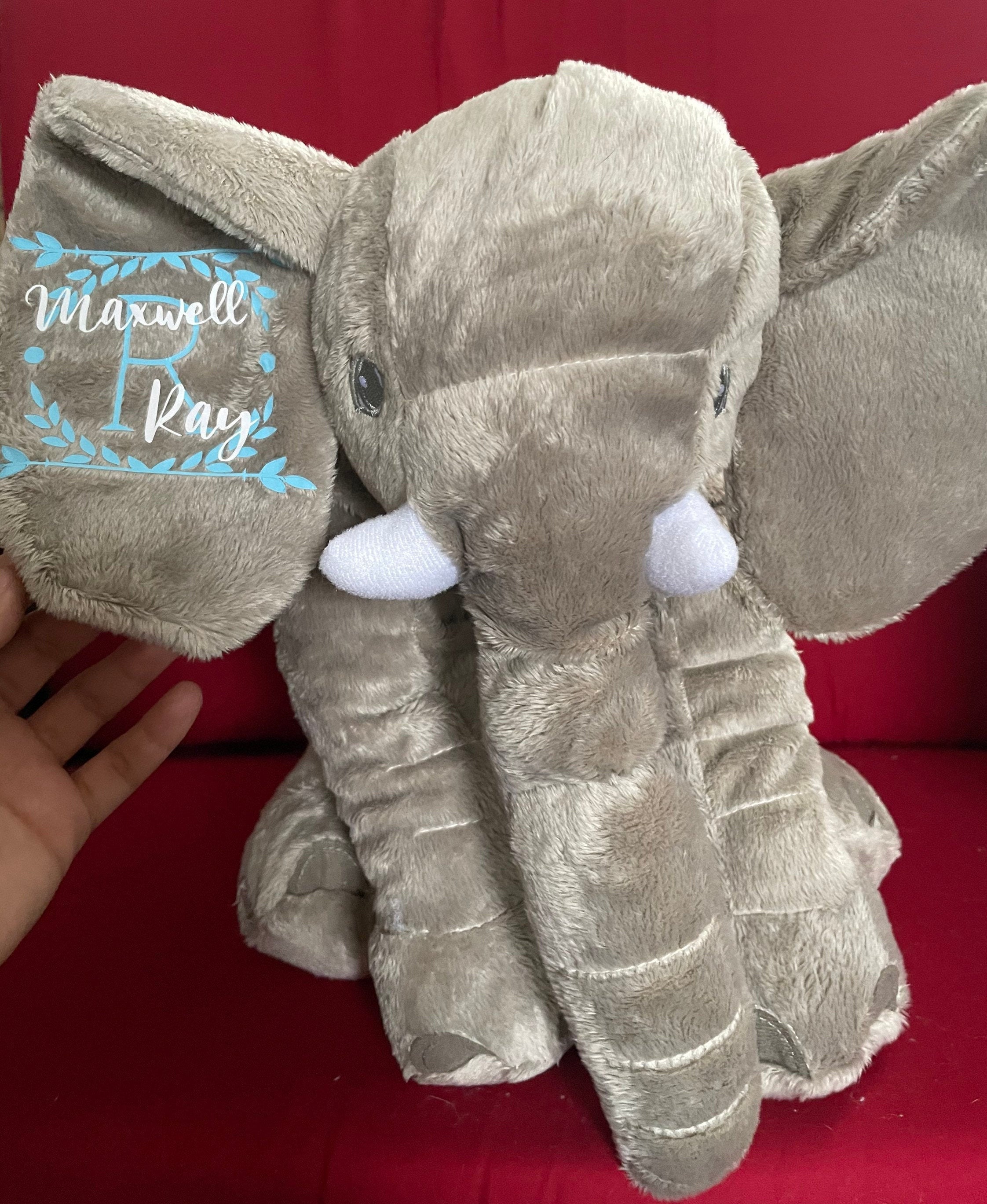 Stuffed Animal Elephant Baby Birth Stats Baby Stats Etsy