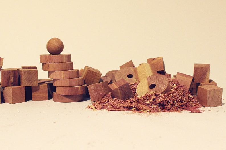 PACK of 87 NATURAL Moth Balls Red Cedar Sachets and Blocks Etsy