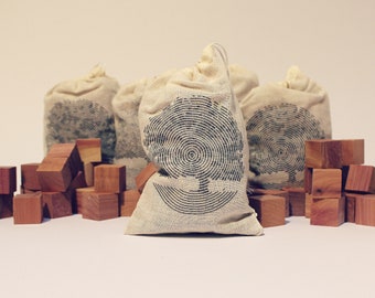 PACK of 87 NATURAL Moth Balls - Red Cedar Sachets And Blocks - Eco Friendly Naphthalene Balls - Natural Insect And Moth Repellent - NonToxic
