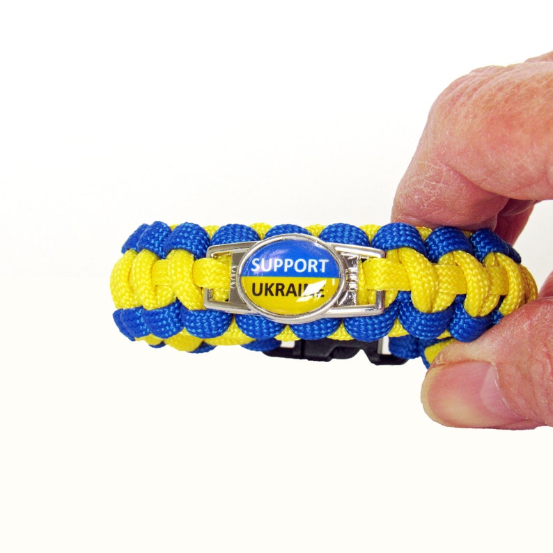 Customized support Ukraine Paracord Bracelet Etsy