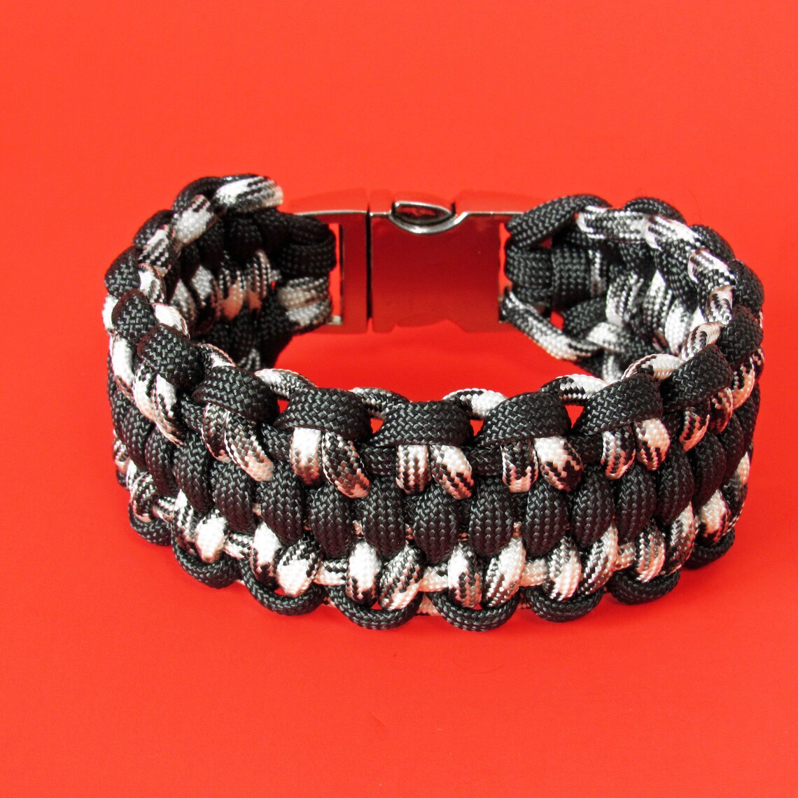 Black and Urban Camo Paracord Survival Bracelet Solomon Etsy