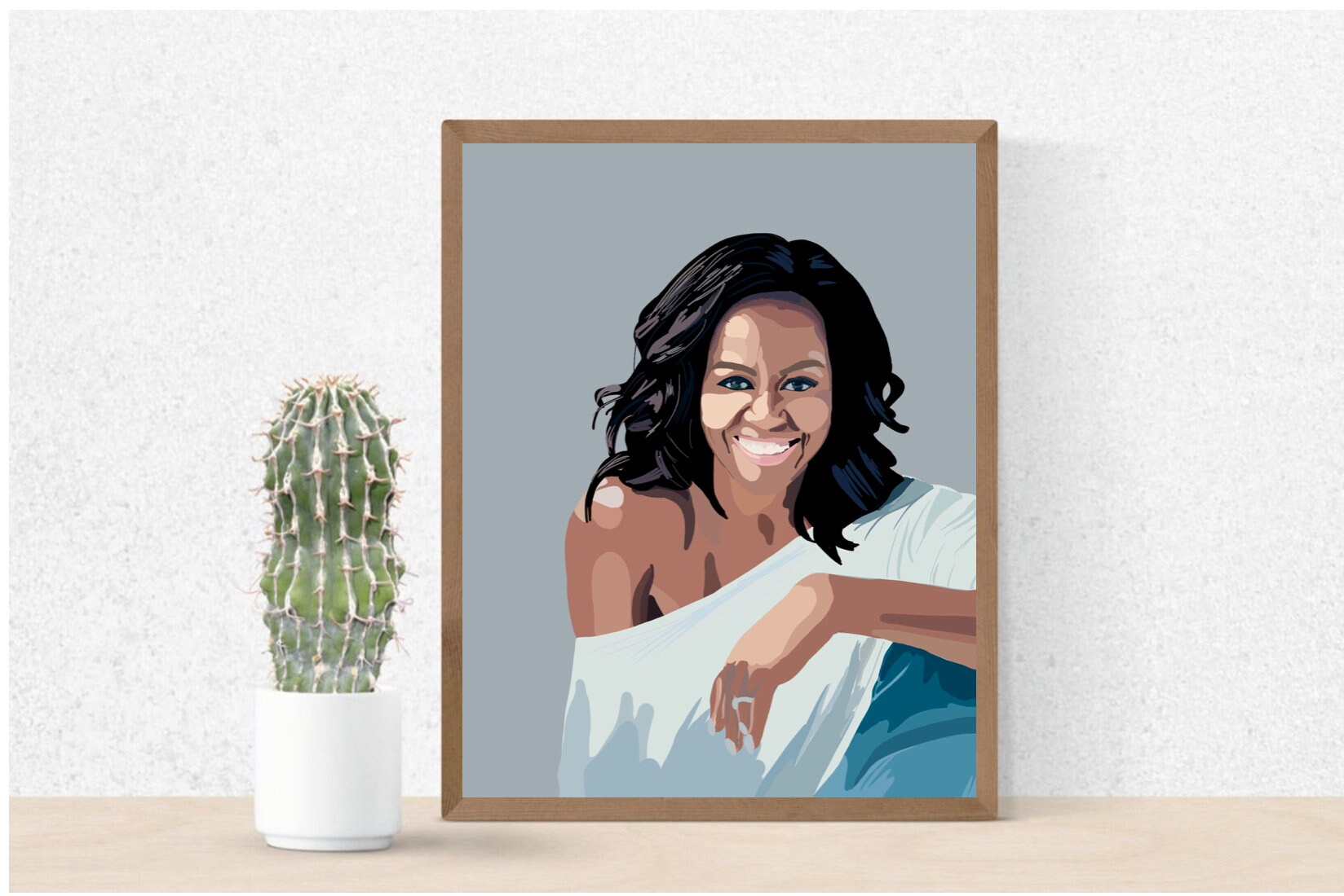 Michelle Obama Digital Print Becoming Print | Etsy