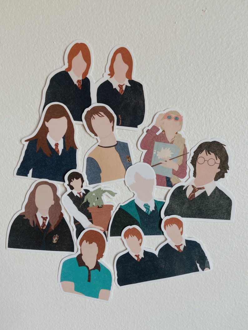 Harry Potter Character Stickers Etsy