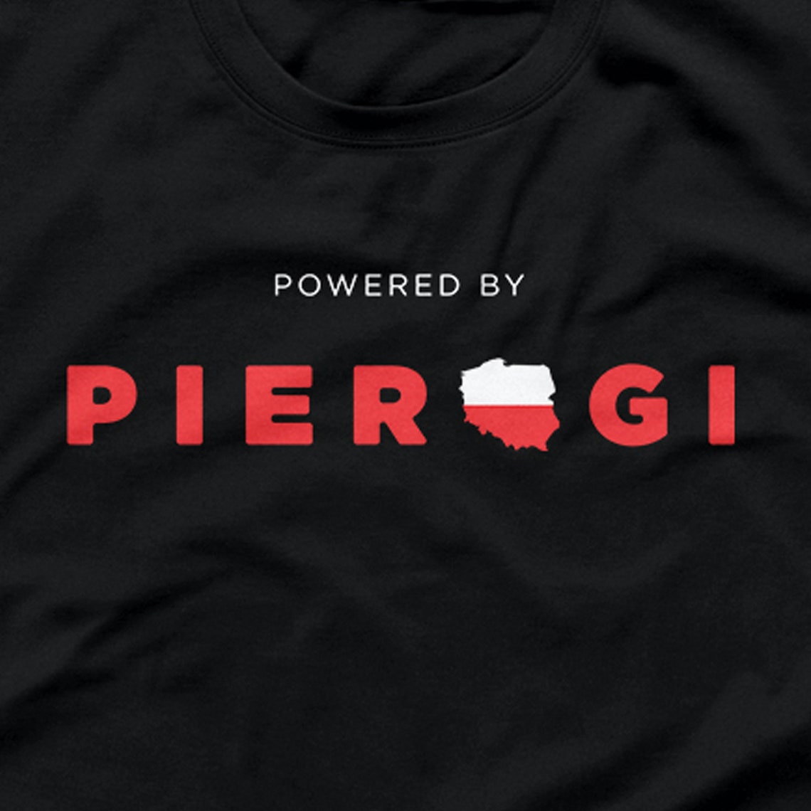 Pierogi Polish TShirt Powered By Pierogi Polska koszulka Etsy