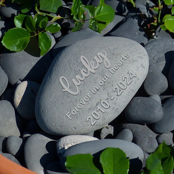 Personalised Pet Memorial Stone, Cat Memorial Stone, Dog Memorial Stone, Pet Grave Marker, Pet Memorial Gift , Dog Cat Memory Stone, Pebble