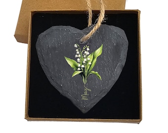 Lily of the Valley Birth Flower Gift - May Birthday Gift for Her - Garden Gifts for Mum, Grandma, Nan, Gardener, Friend, Woman, Personalised