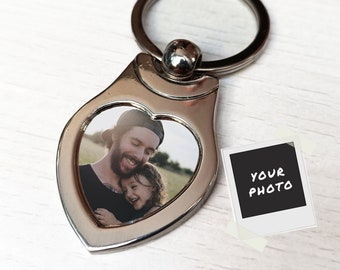 Personalised Keyring Gift for Daddy from Daughter  Son - Daddy Gifts - Photo gift for Dad  Birthday Gift for Dad from Baby Fathers Day Gift