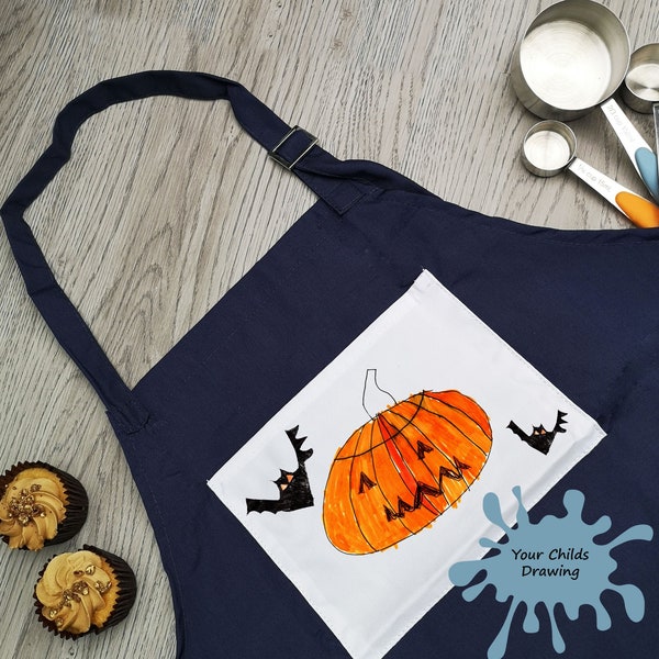 Halloween Apron - Design Your Own Apron - Pumpkin Carving Apron - Halloween Gift for Nan - Halloween Hostess Gift - Personalised Apron