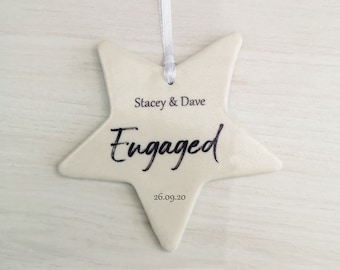 Personalised Engagement Gifts - Engagement Keepsake - Engagement Card Alternative Valentines Day Gift.