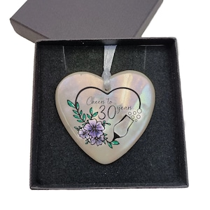 30th wedding anniversary gift - pearl wedding anniversary gift - gifts for couples Gift for Wife Husband 30 Years Married 30 Years Together