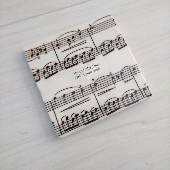 Cadeaux de musique pour les musiciens Cadeau danniversaire pour le  professeur de musique Cadeau pour lui Cadeau de professeur de piano  Sous-verres de musique Cadeau de professeur de violon -  France