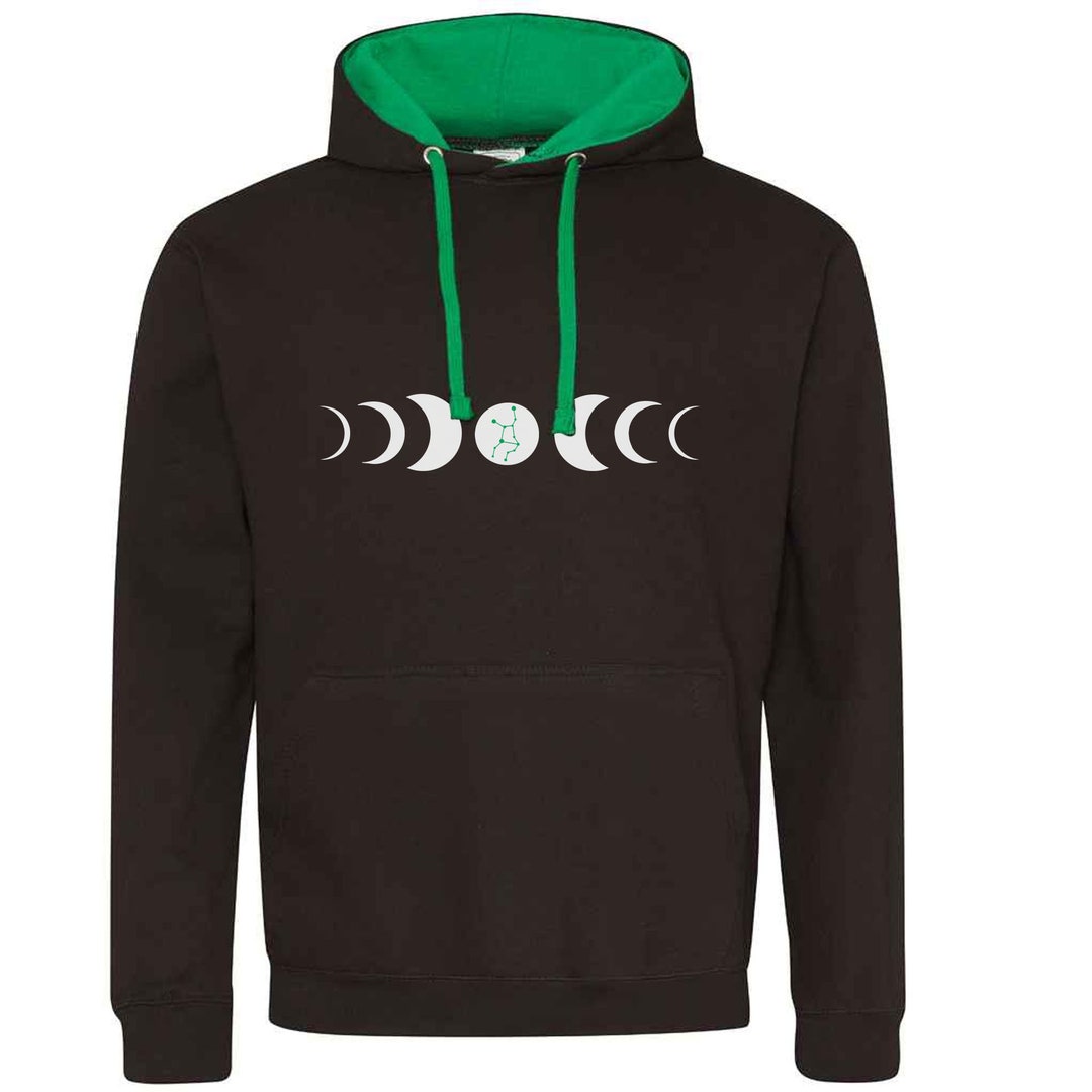 Moon Phase Hoodie, Moon Gifts, Celestial Hoodie, Lunar Moon Celestial ...