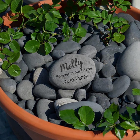 Personalised Pet Memorial Stone, Cat Memorial Stone, Dog Memorial Stone Pet Grave Marker Memorial Gift Dog Cat Memory Stone Pebble Christmas