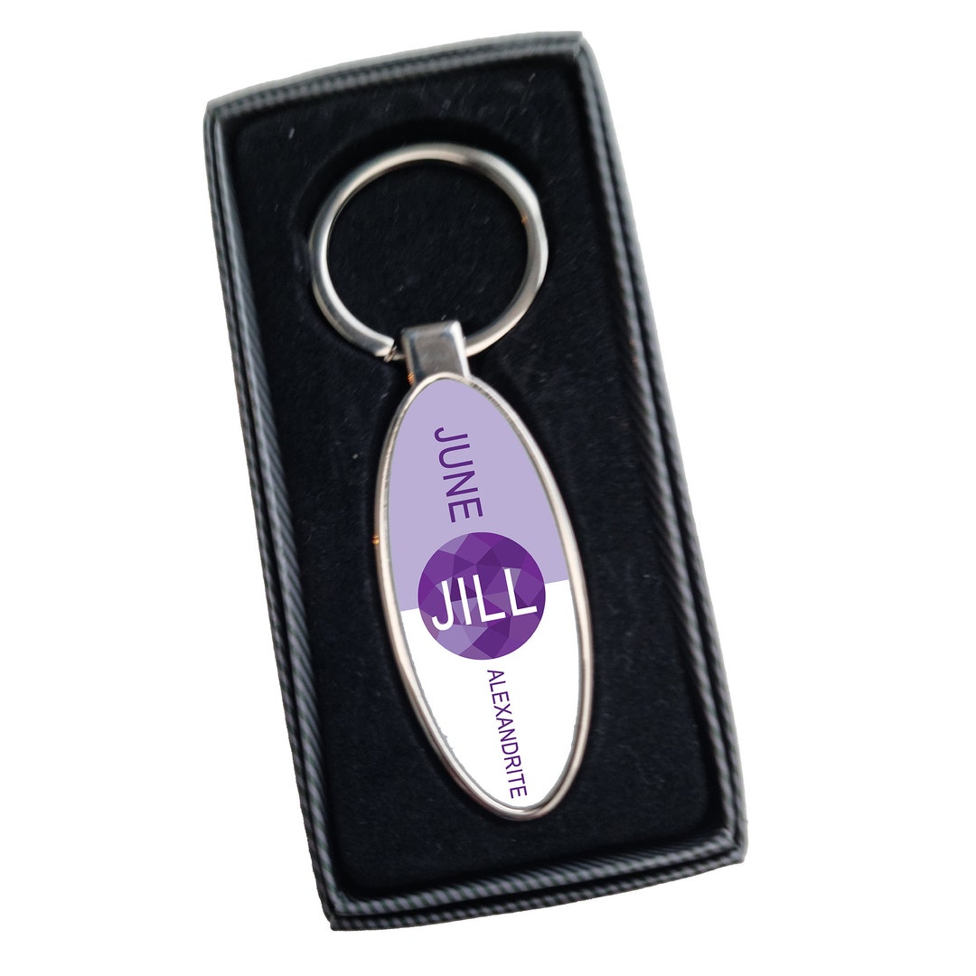 June Birthstone - June Birthday Gifts Bottle Opener Keyring -keyring ...