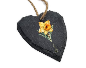 Daffodil March birthday gift for her, Daffodil gifts, Personalised birthday gift for her, March birthflower Mothers day gift Easter Gift Mum