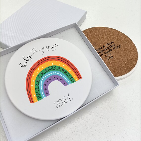 Personalised Gift for Mum Rainbow Baby Gift Baby Girl Boy