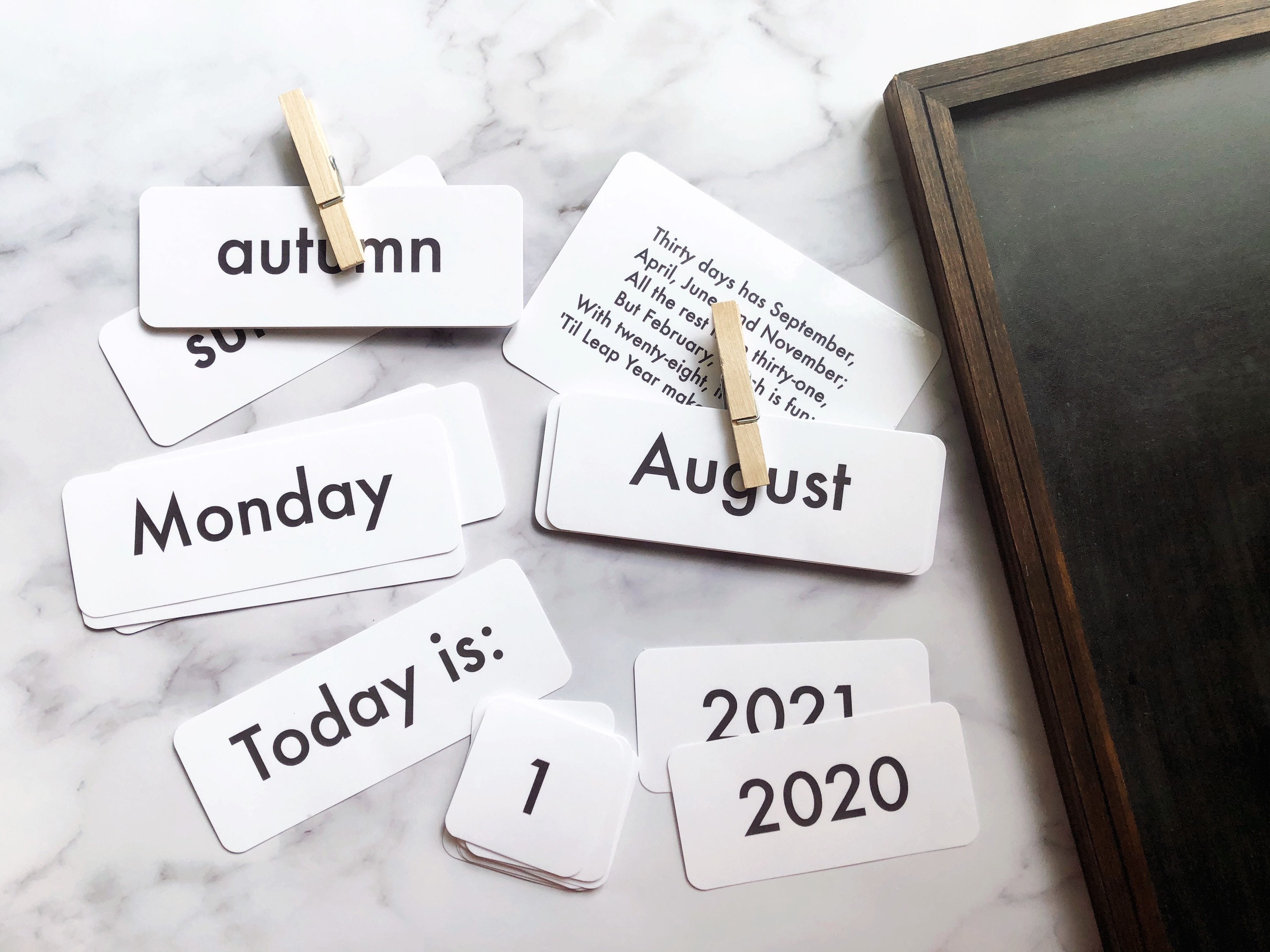 Days of the Year Printable Calendar - Etsy