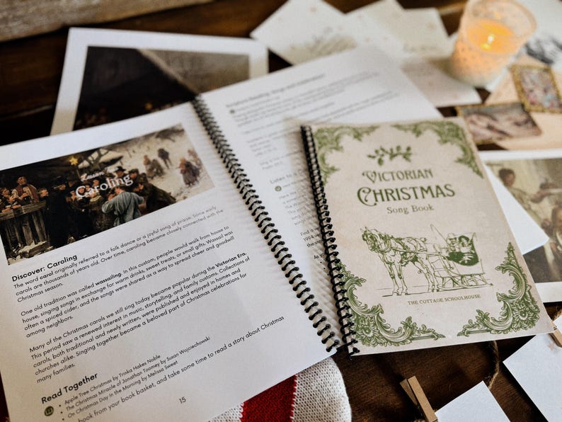 Guía de aprendizaje para las vacaciones navideñas victorianas / 5 lecciones / Estudio de unidad sobre la Navidad tradicional / Hora de la mañana / Descarga instantánea imprimible imagen 2