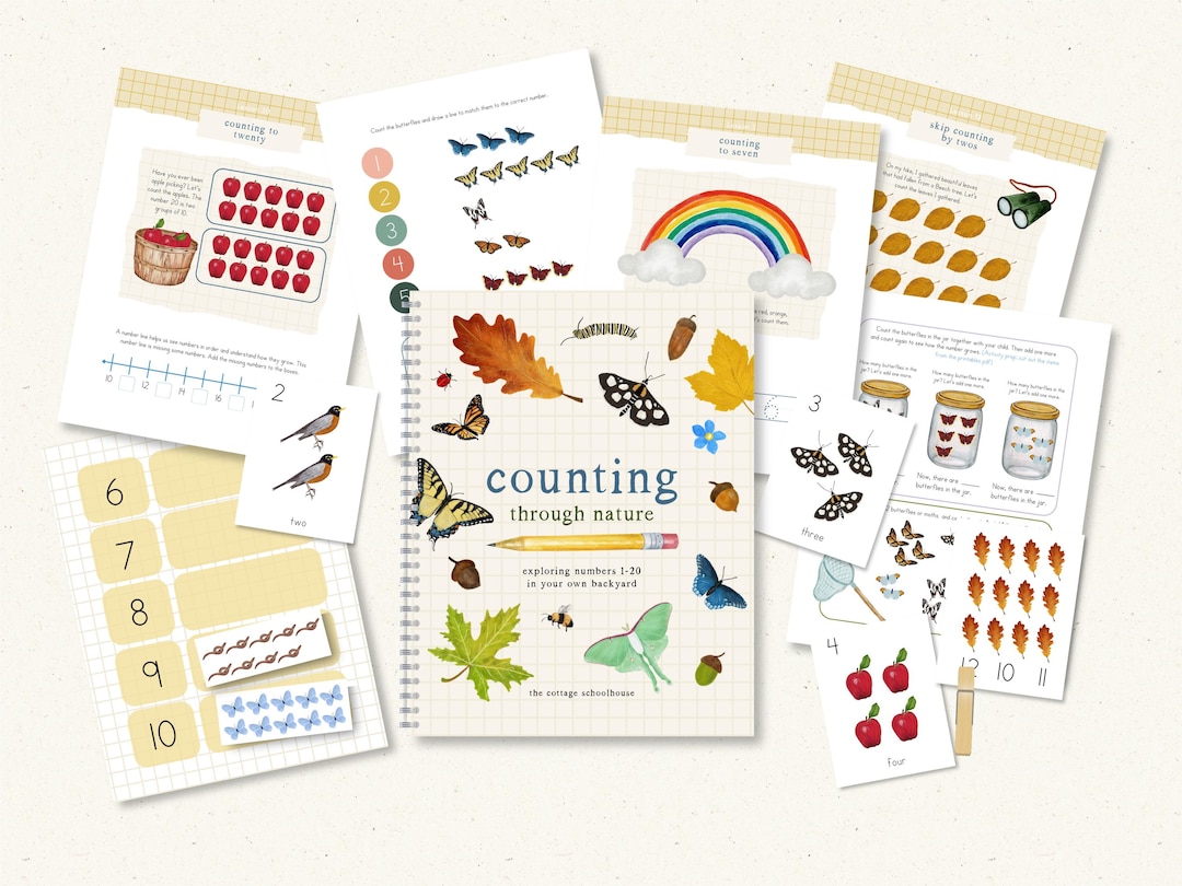 Counting Through Nature | Numbers 1-20 | Practice Book and Activities ...