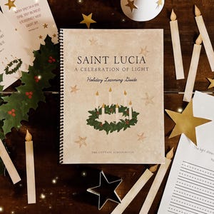 St. Lucia Guide | Unit Study exploring Saint Lucia, Celebration of Light, Christmas, Winter Solstice | Instant Download Printable