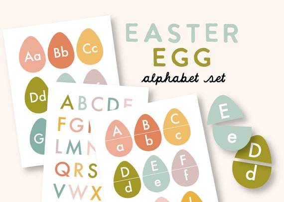 Download Print Egg Alphabet Early Learning Activities