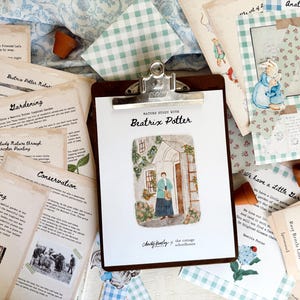 Estudo da Natureza com Guia Beatrix Potter | Biografia | Cottage Schoolhouse x Christy Beasley Creative | Download Instantâneo para Imprimir