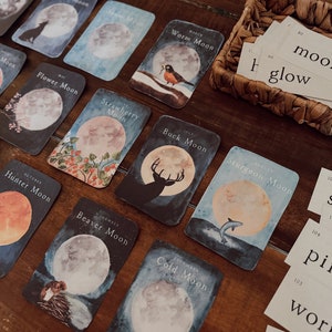 Vollmond Karten | Kunstdrucke | Sofortiger Download zum Ausdrucken