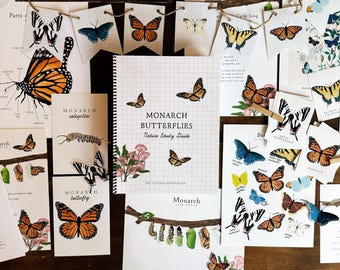 Monarch Butterflies | 5 Lesson Guide | Unit Study exploring Monarchs, Migration, Life Cycle | Instant Download Printable