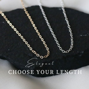 Sterling Silver necklace chain, 24Kt Gold Plated Necklace Chain, Sterling silver Gold Plated Ready Necklace, different necklace length