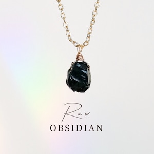 Schwarzer Obsidian Kette en oro y plata, Natürlicher Stein Obsidian natürlicher Schmuck, Edelsteinkette, Kristallkette, Yoga Geschenk imagen 1