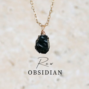 obsidian kette, roher obsidian anhänger, obsidian gold, raw obsidian necklace,raw obsidian pendant