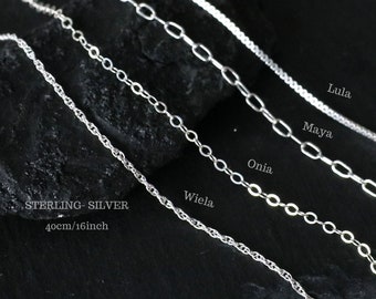 Sehr feine Halskette Silber <Sterling Silber 925> Minimalistisch Kette