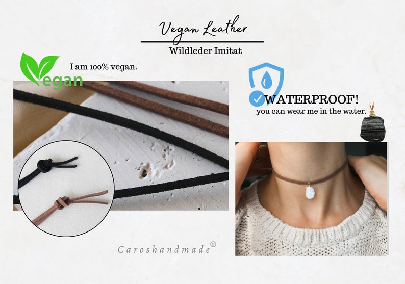 RAW edelsteen choker, edelsteen ketting, geboortesteen ketting, handgemaakte natuurlijke sieraden, individuele ketting, boho sieraden, cadeau afbeelding 4