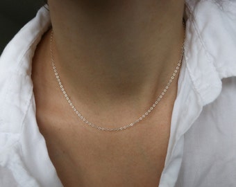 Delicate necklace 925 silver <fine silver chain> Minimalist