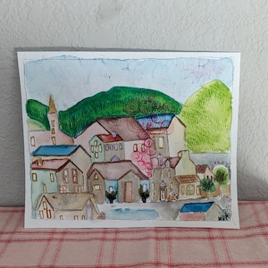Germany- watercolor/original art/ hand painted