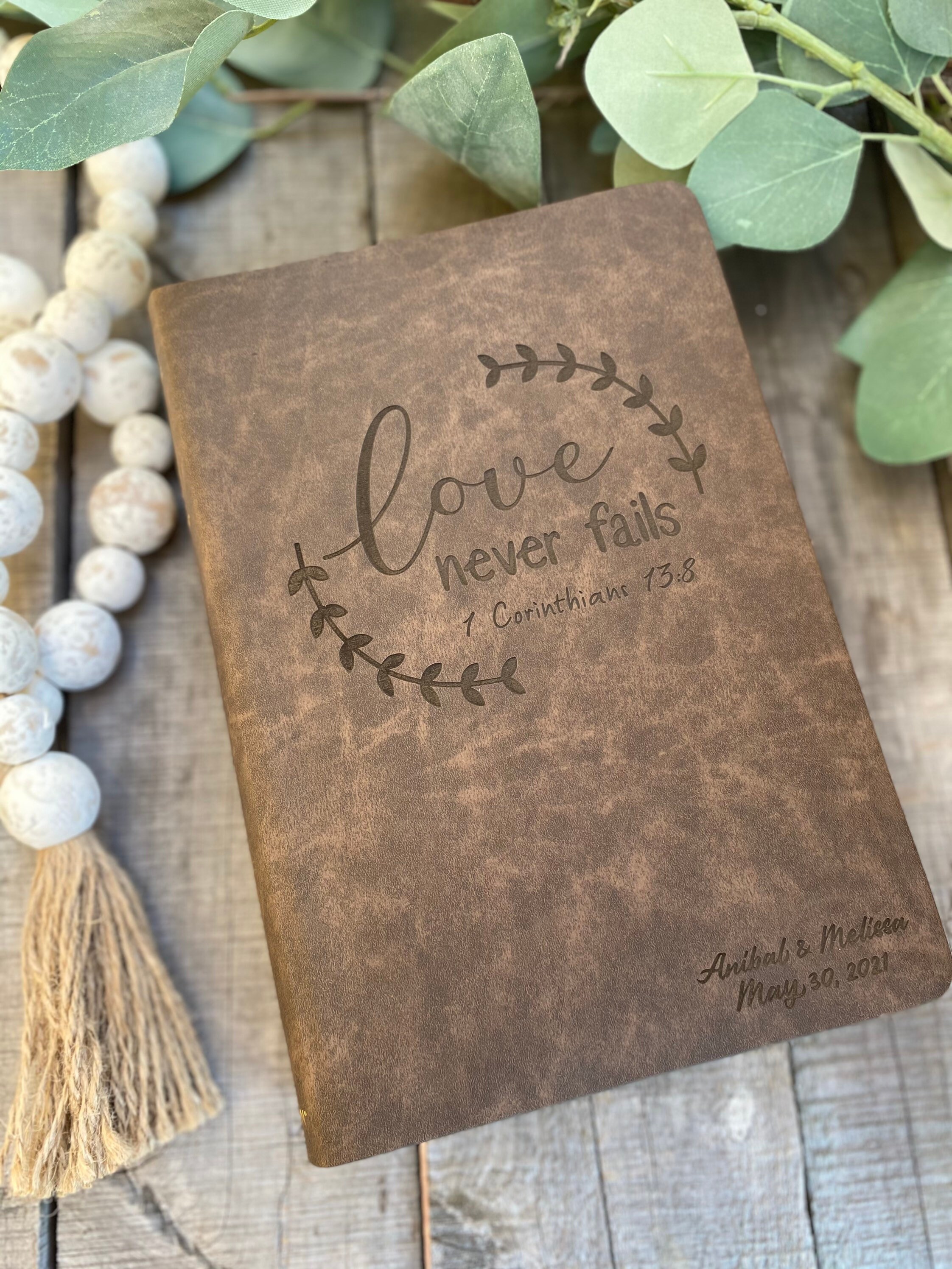 Personalized Engraved Bible Etsy