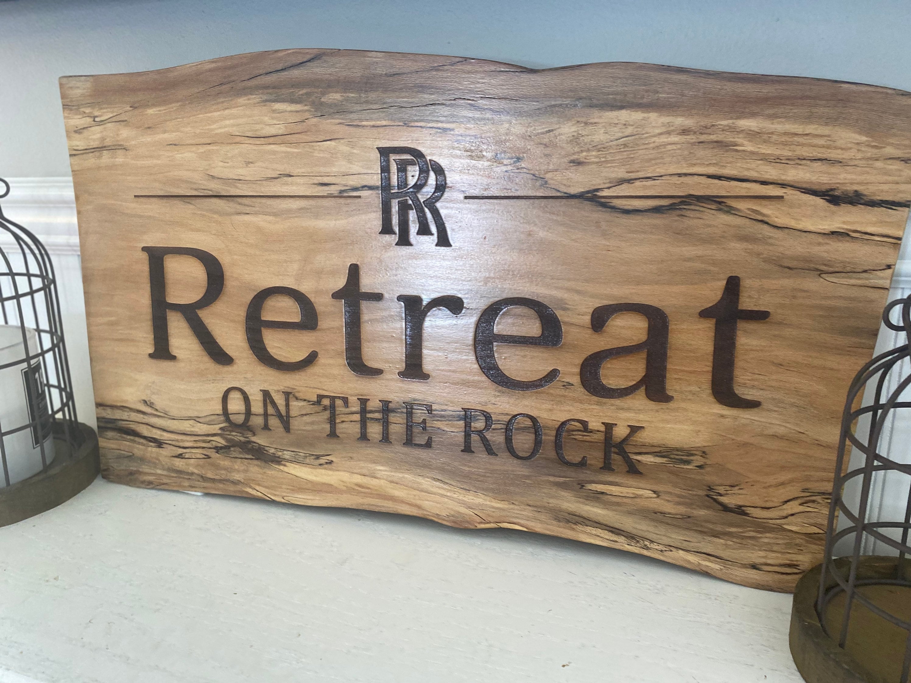 Wood Signs Laser Engraved Plaques Live Edge Signs Etsy