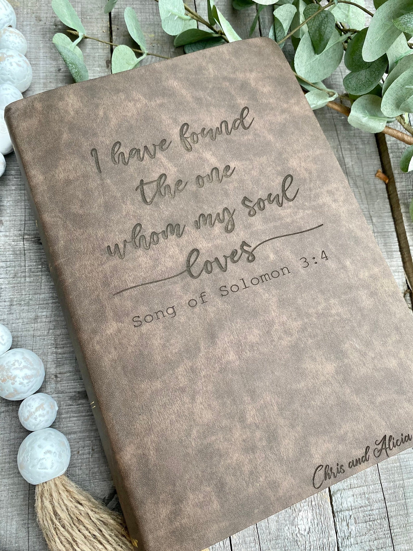 Personalized Engraved Bible Etsy